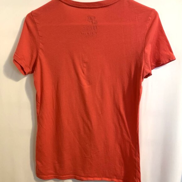 NIKE T-Shirt Women's Slim Fit Size Small Coral Graphic Top - Picture 3 of 7